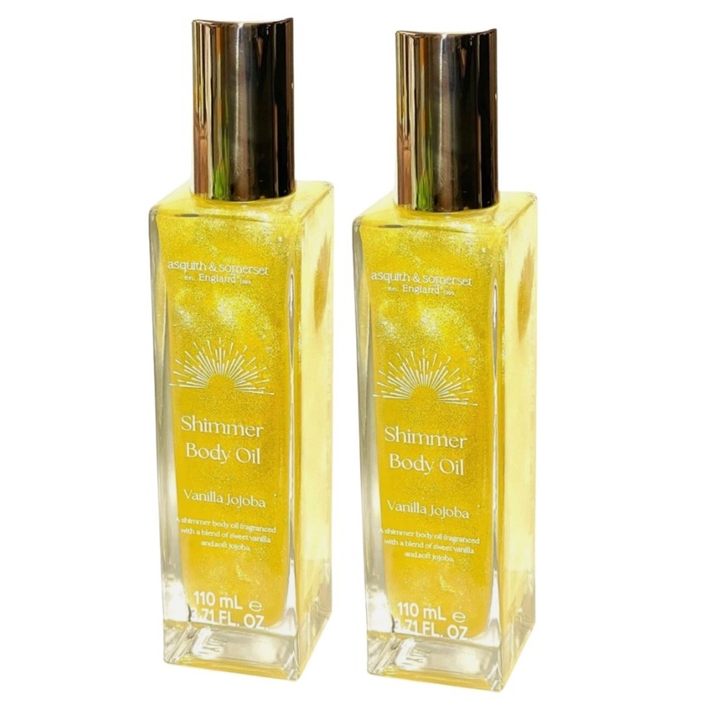 Asquith & Somerset Shimmer Body Oil Vanilla Jojoba shimmer body oil fragranced